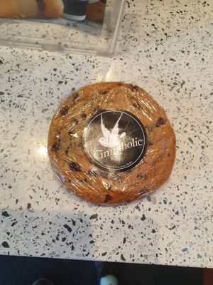 Amazing vegan chocolate chip cookie at Cinnaholic in Seattle