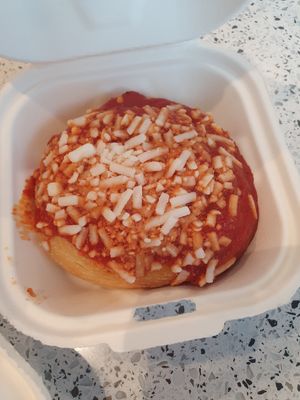 Pizza roll -- SO GOOD at Cinnaholic in Seattle