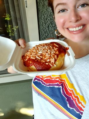 Pizza roll -- SO GOOD at Cinnaholic in Seattle