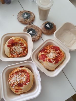 Pizza rolls at Cinnaholic in Seattle