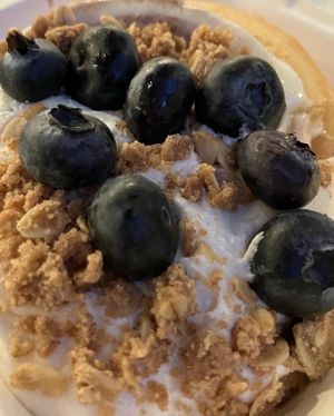 Blueberry pie  at Cinnaholic in Seattle