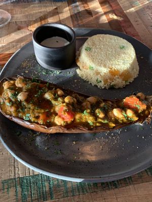 Roasted Eggplant Chermoula at Dukkah in South Kingsville