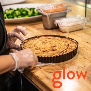 The best organic quiche in central Singapore at Glow Cafe in Central Singapore