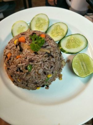 Fried rice at Vegan Phangan in Koh Phangan