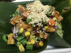 Avocado salad at Vegan Phangan in Koh Phangan