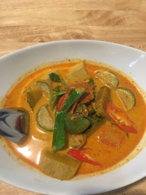 Penang curry  at Vegan Phangan in Koh Phangan