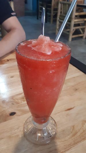 Watermelon shake at Vegan Phangan in Koh Phangan