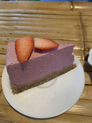 Strawberry Cheesecake  at Vegan Phangan in Koh Phangan