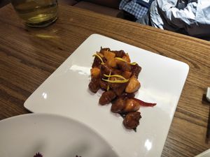 Sweet and sour mushroom at TàiSù ShūShí in Shanghai