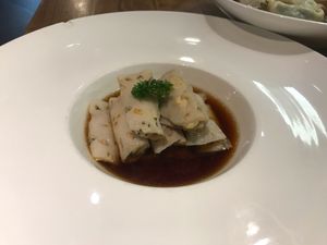 Lotus root wrap at TàiSù ShūShí in Shanghai