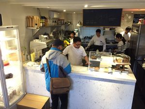 The kitchen  at Egg in Shanghai