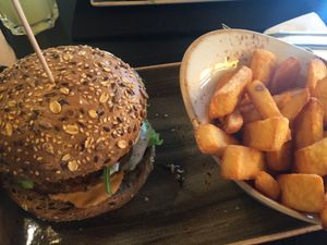 Bulgur Burger at Peter Pane - Friedrichstr in Berlin