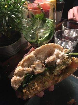 Garlic mushrooms  at Peter Pane - Friedrichstr in Berlin