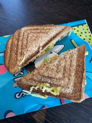 Vegan Supreme toasty  at Frankie's Toasties in Manchester