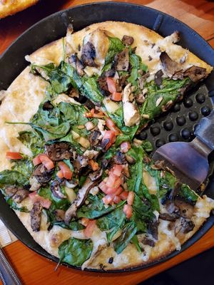 Truffle pizza was yummy addictive 😋 at Mooses Tooth in Anchorage