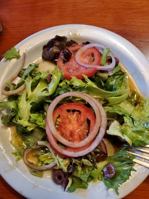 This salad was delicious 😋 at Mooses Tooth in Anchorage