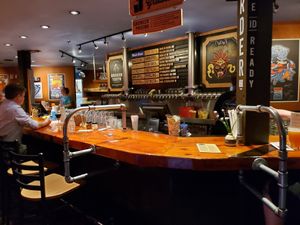 Bar. They make their own beer. at Mooses Tooth in Anchorage