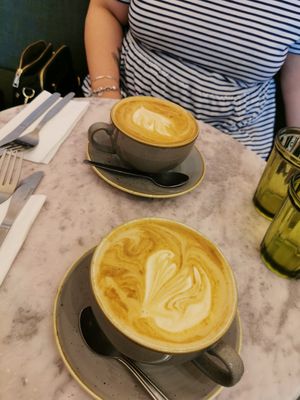 Oat latte at Vertigo - Cross St in Manchester