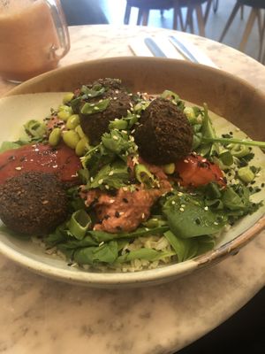 Falafel bowl at Vertigo - Cross St in Manchester