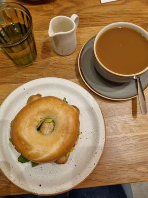 Breakfast Bagel at Vertigo - Cross St in Manchester