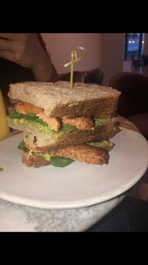 Vegan sausage at breakfast:) at Vertigo - Cross St in Manchester