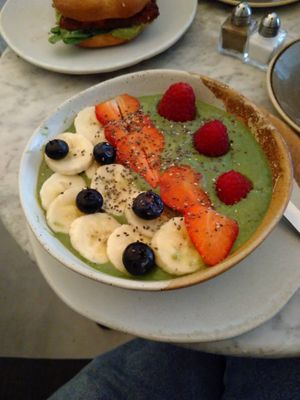 Matcha bowl at Vertigo - Cross St in Manchester
