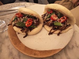Hoi Sin Seitan Bao Buns at Vertigo - Cross St in Manchester