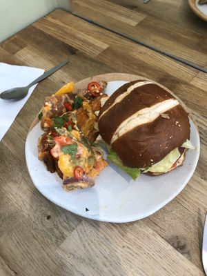 Burger at Vertigo - Cross St in Manchester