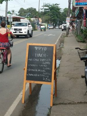 You can't miss the panel at Tuyo Coffee Roasters in Puerto Viejo De Talamanca