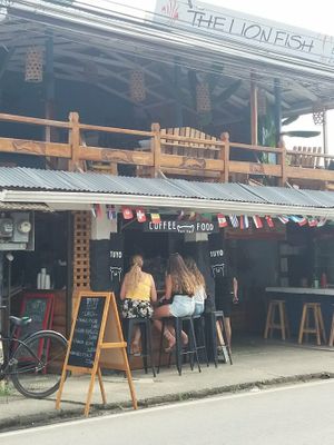The outside at Tuyo Coffee Roasters in Puerto Viejo De Talamanca