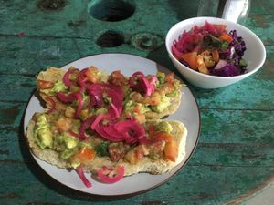 avocado toast at Tuyo Coffee Roasters in Puerto Viejo De Talamanca