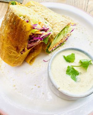 Raw mango burrito   at Manggis in Canggu in Canggu