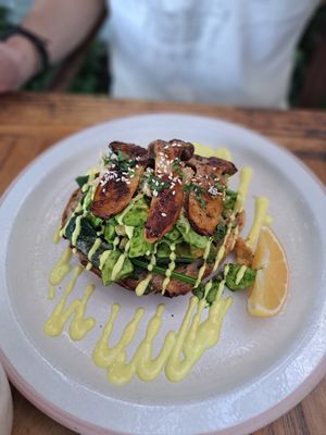 King oyster avo smash at Manggis in Canggu in Canggu