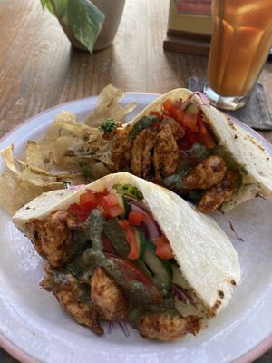“Chicken” shawarma wrap  at Manggis in Canggu in Canggu