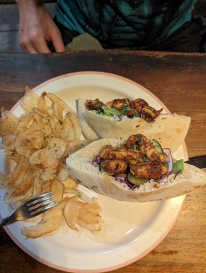 Chicken Schwarma Pita at Manggis in Canggu in Canggu