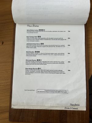 Menu June  at Manggis in Canggu in Canggu