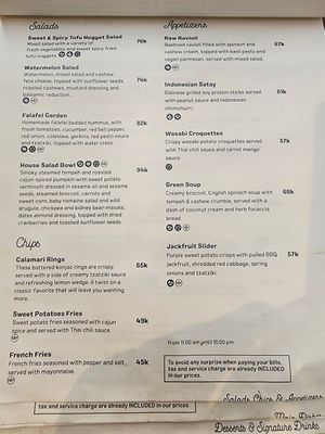 Salads, Chips, Appertizers - August 24 at Manggis in Canggu in Canggu