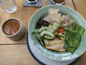 Fusion Mala Laksa Noodles at Manggis in Canggu in Canggu