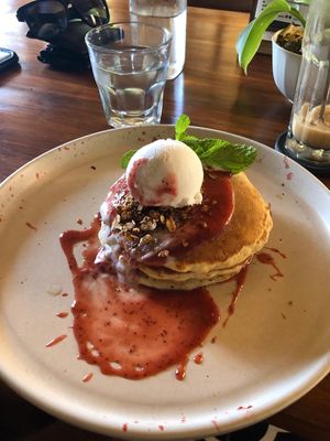 best pancakes in the world at Manggis in Canggu in Canggu