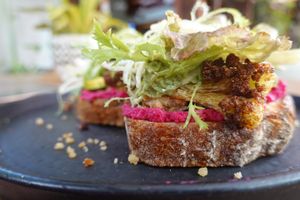 Avocado on bread! at Manggis in Canggu in Canggu