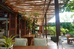View from the outdoor seating. at Manggis in Canggu in Canggu