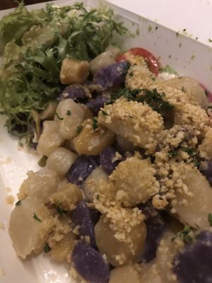 Vegan gnocchi takeaway  at Manggis in Canggu in Canggu
