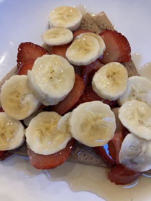 Maple syrup & fruit  at Roule Galette in Melbourne