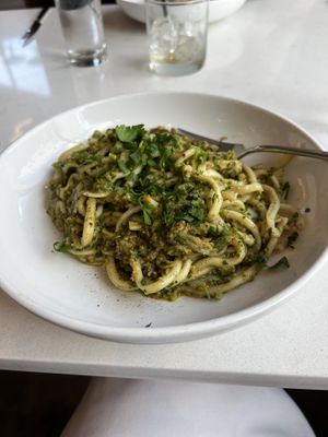 Almond pasta   at Stanza in Salt Lake City