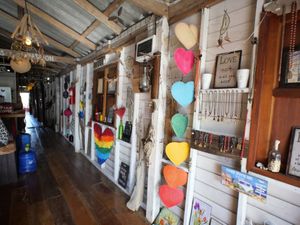 Lovely wall deco at Mia's Hangout in Krabi