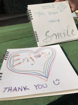 Menu at Mia's Hangout in Krabi