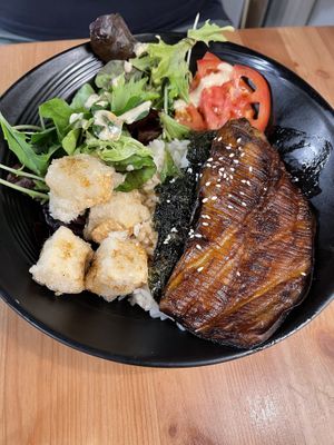 Kabayaki eggplant at Brainwave Cafe in Sydney