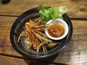 yummy Mushroom Salad at Brainwave Cafe in Sydney