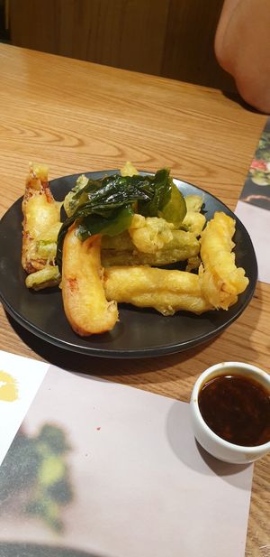 Vegetable tempura at Wagamama in Muscat
