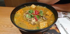 Kare burosu ramen at Wagamama in Muscat